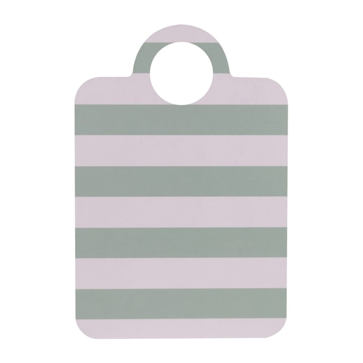 Plateau Checks & Stripes 21x31 cm - Menthe-bleu - Muurla