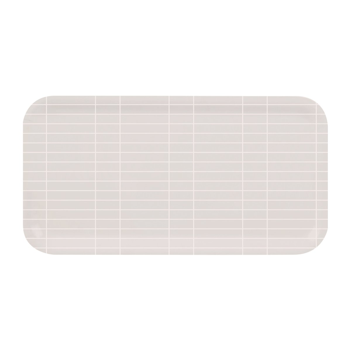 muurla plateau checks & stripes 22x43 cm beige-blanc