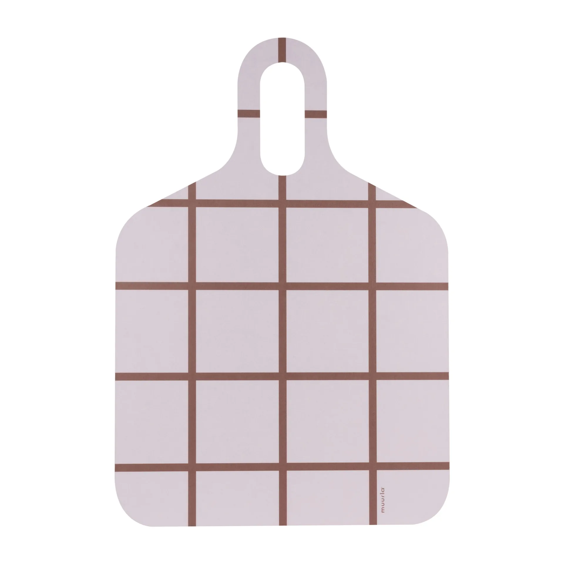 Plateau Checks & Stripes 30x44 cm, Marron-beige Muurla