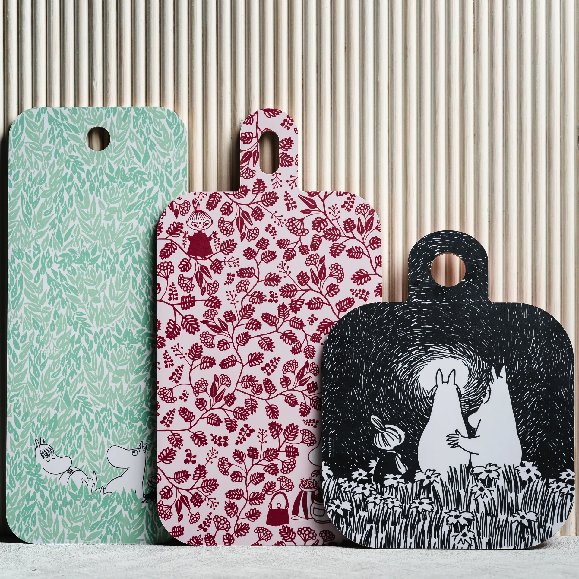 Plateau Chop & Serve Friendship 25x32 cm, Noir-Rose Muurla