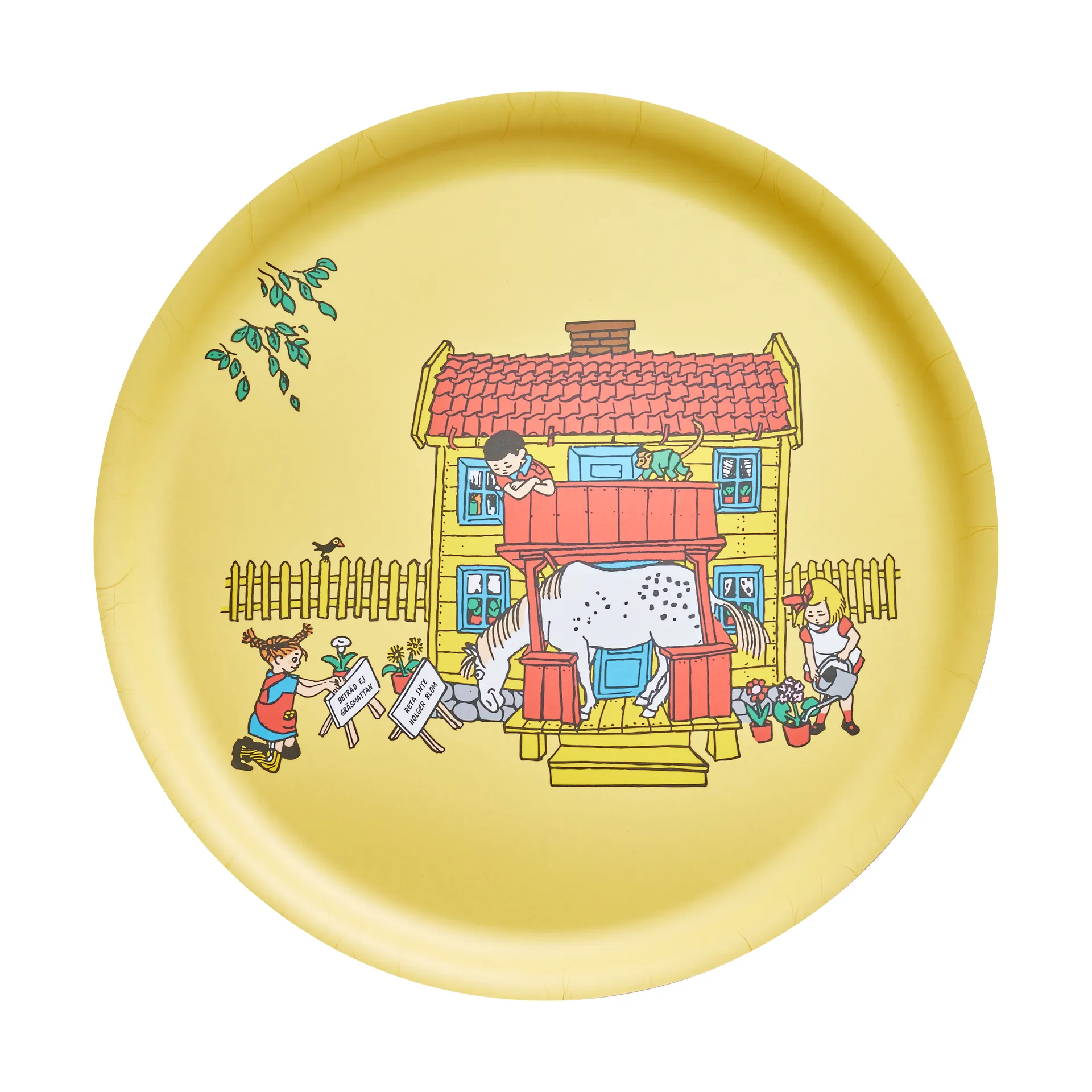 Plateau de service Pippi Ø35 cm, Villa villekulla Muurla