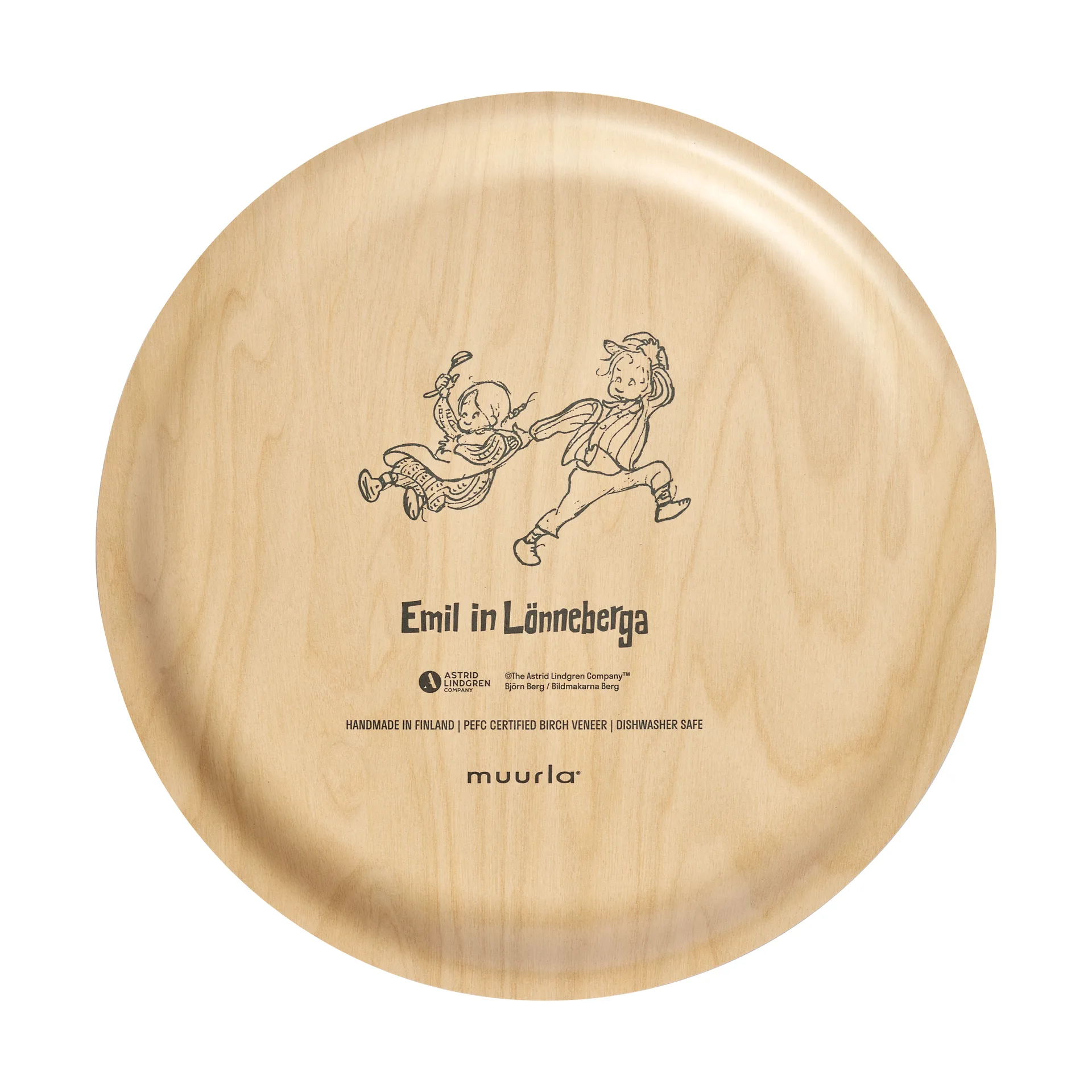 Plateau Emil Ø25 cm, Bleu Muurla