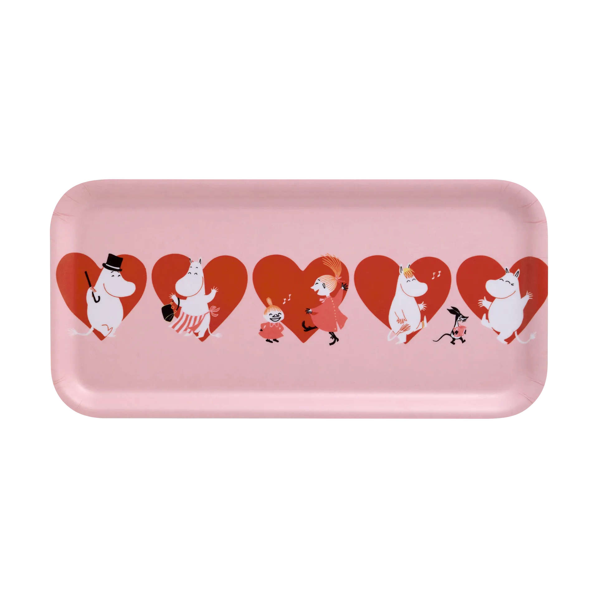Plateau Moomin 13x27 cm, Heart Muurla