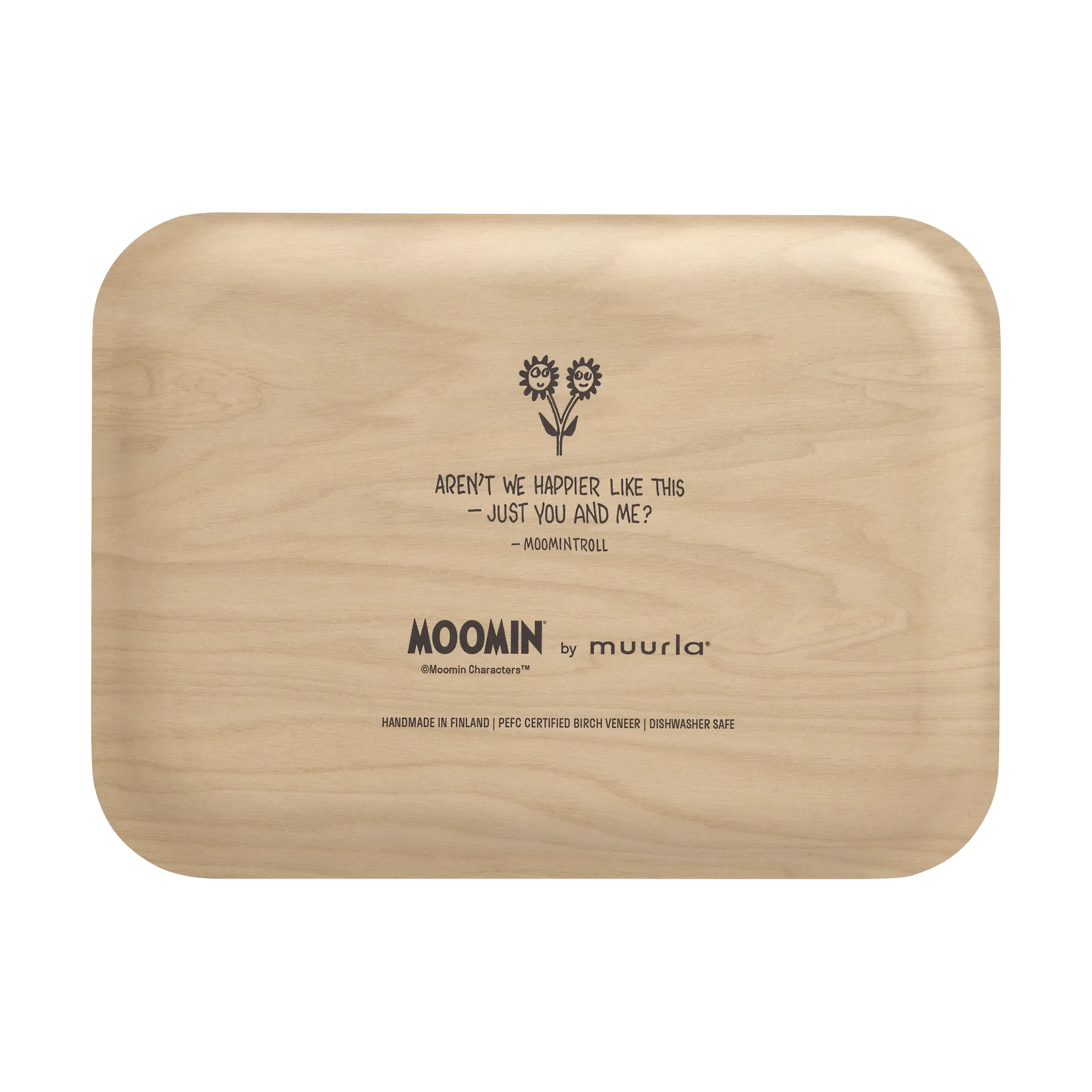 Plateau Moomin 20x27 cm, Flowers Muurla