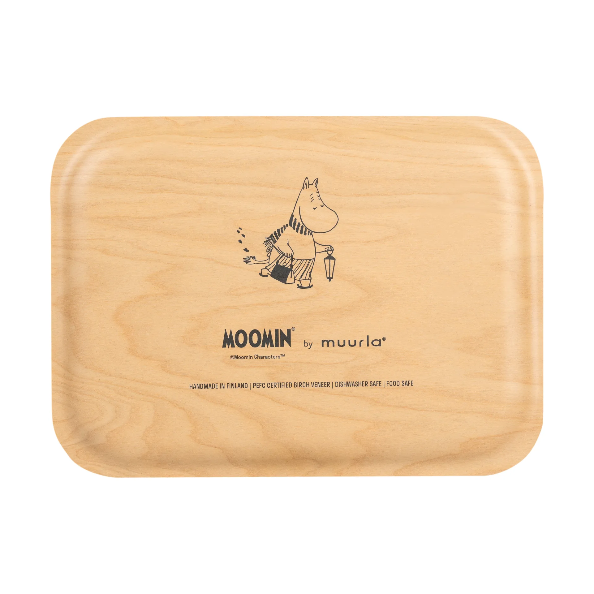 Plateau Moomin 20x27 cm, Let it snow Muurla
