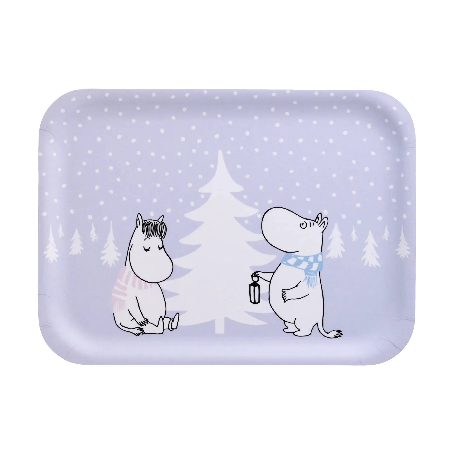 Plateau Moomin 20x27 cm, Snowfall Muurla