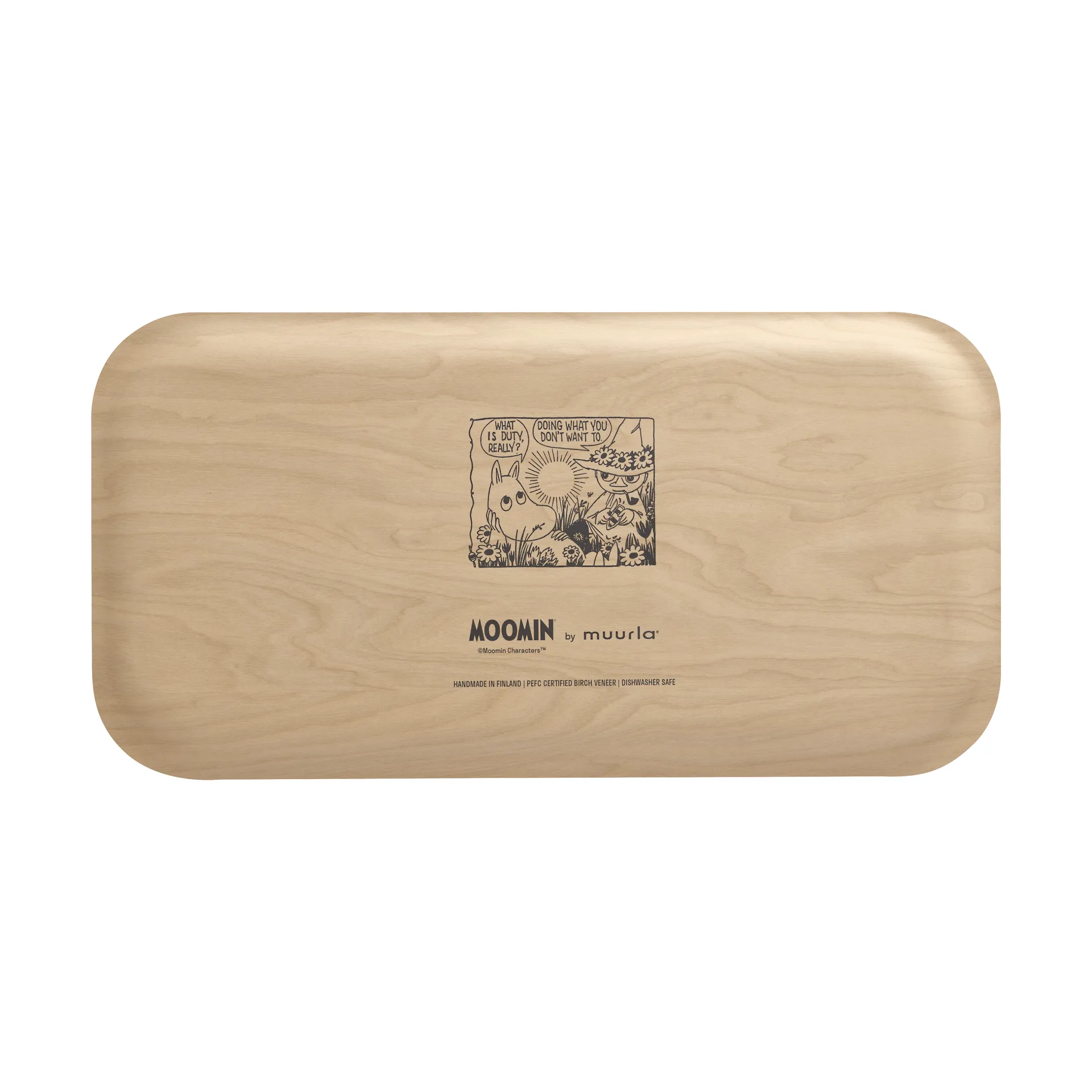 Plateau Moomin 22x43 cm, In the garden Muurla