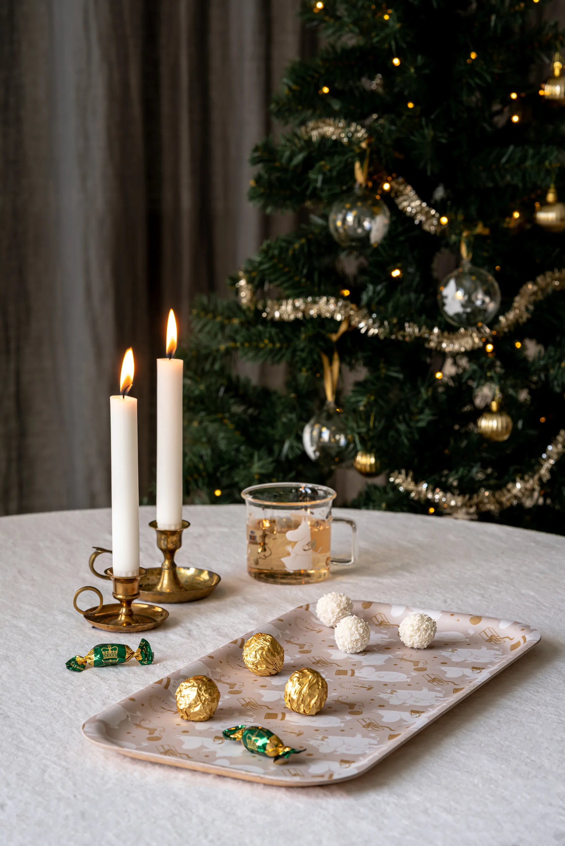 Plateau Moomin 22x43 cm, Sparkling stars Muurla