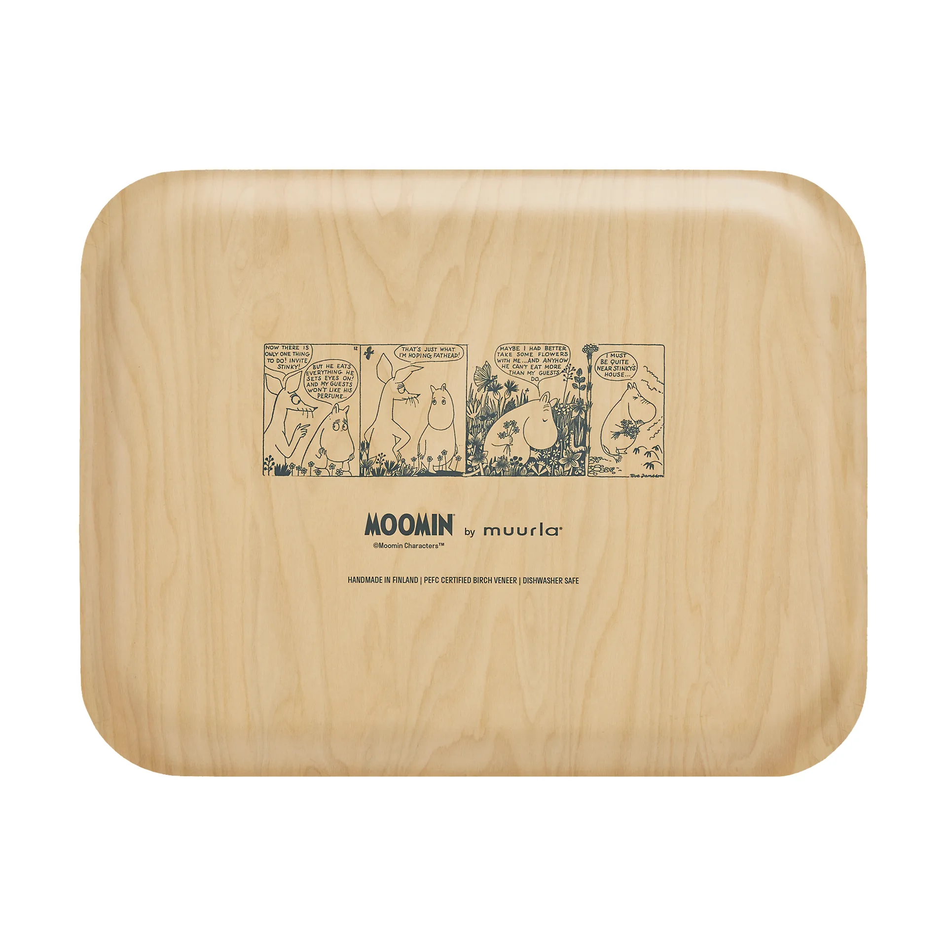 Plateau Moomin 28x36 cm, Flower field Muurla