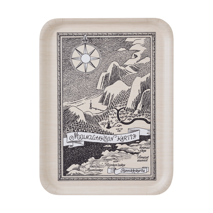 Plateau Moomin 32x42 cm - Finnish Moominvalley map - Muurla