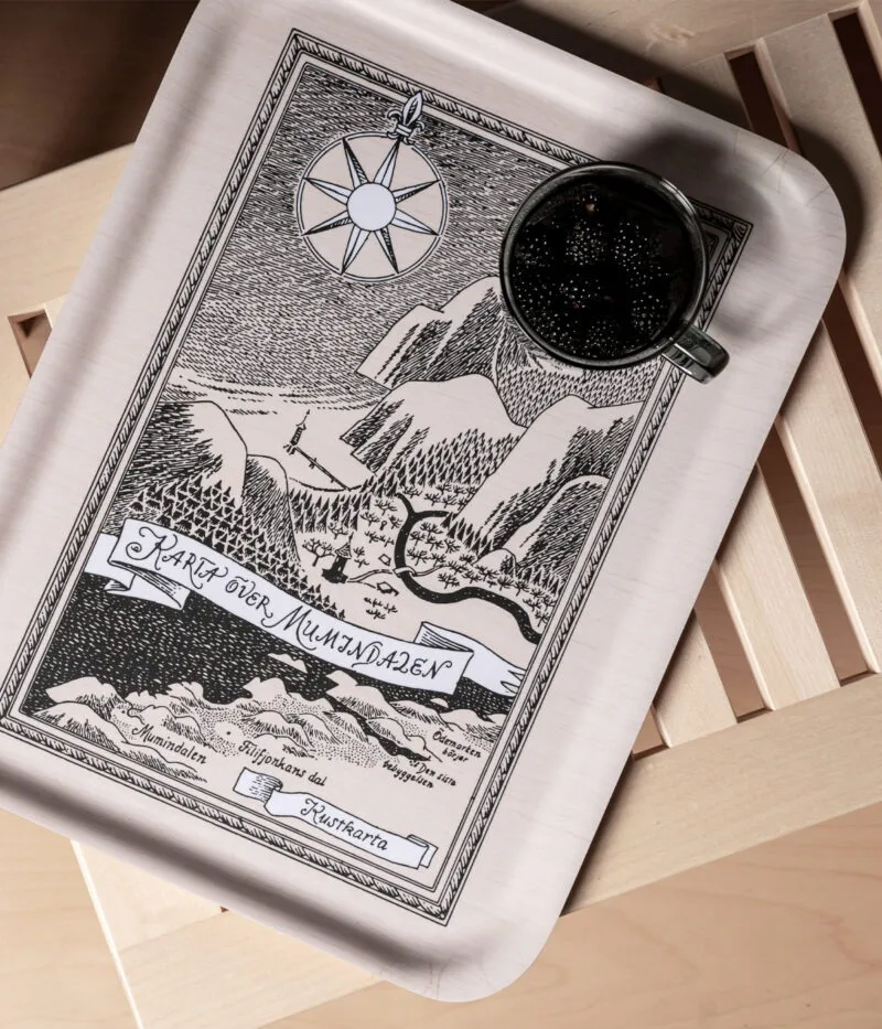Plateau Moomin 32x42 cm, Swedish Moominvalley map Muurla