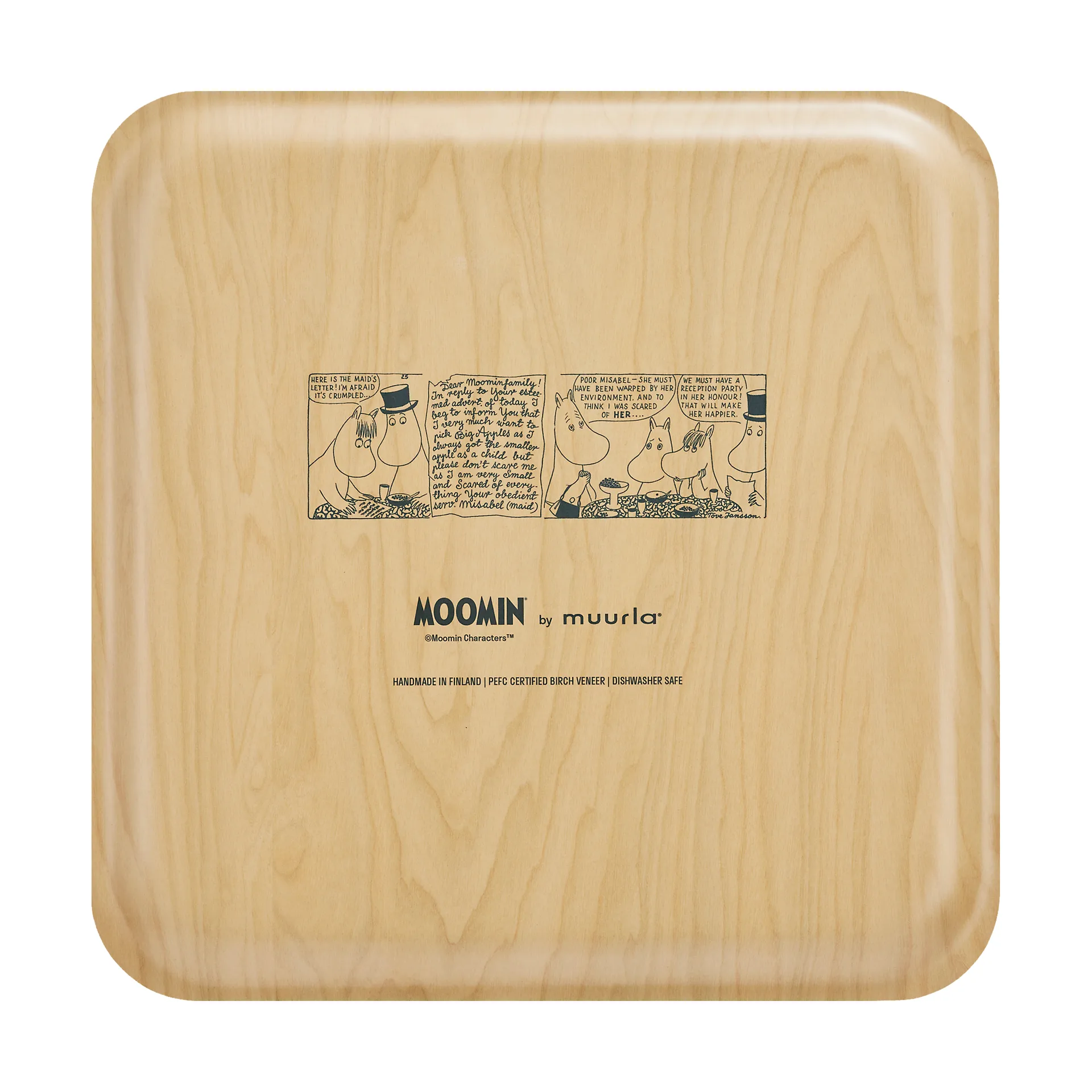 Plateau Moomin 33x33 cm, Coffee time Muurla