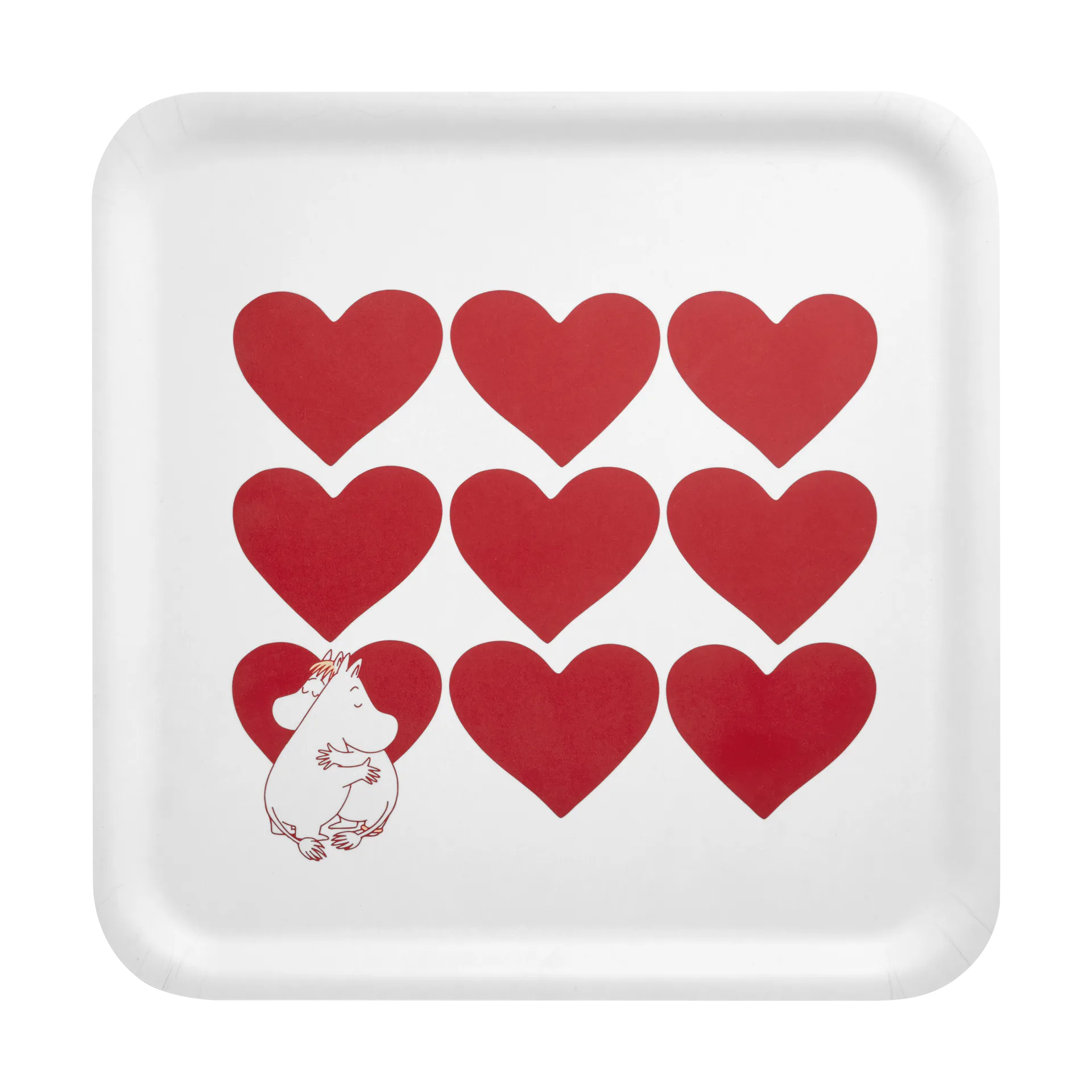 Plateau Moomin 33x33 cm, Heart Muurla
