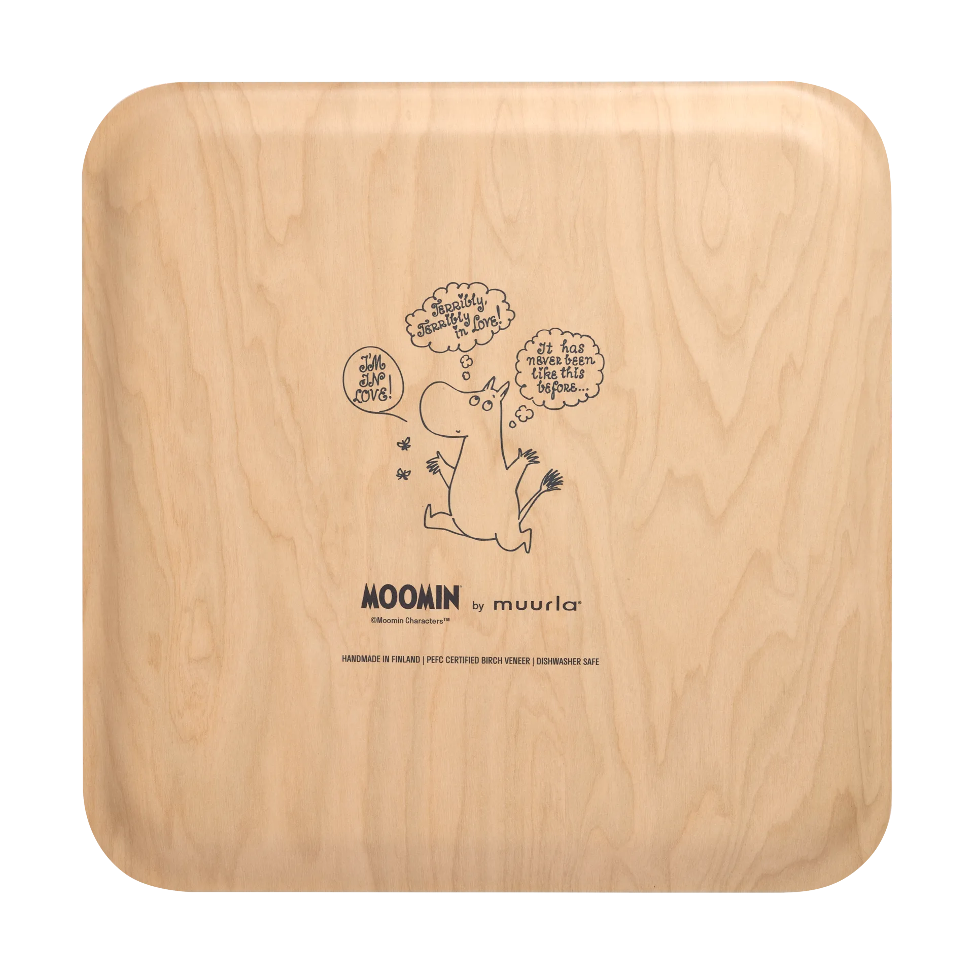Plateau Moomin 33x33 cm, Heart Muurla