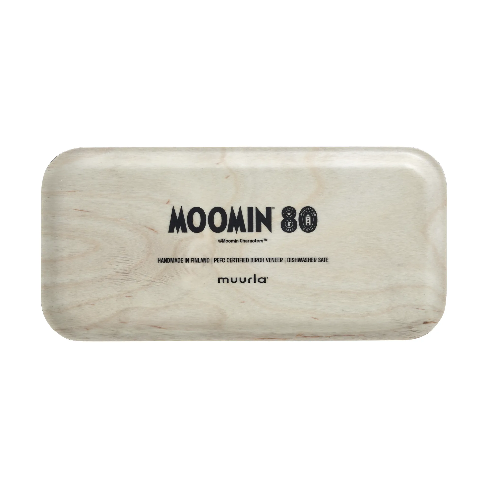 Plateau Mumin 80 13x27 cm, Blanc Muurla