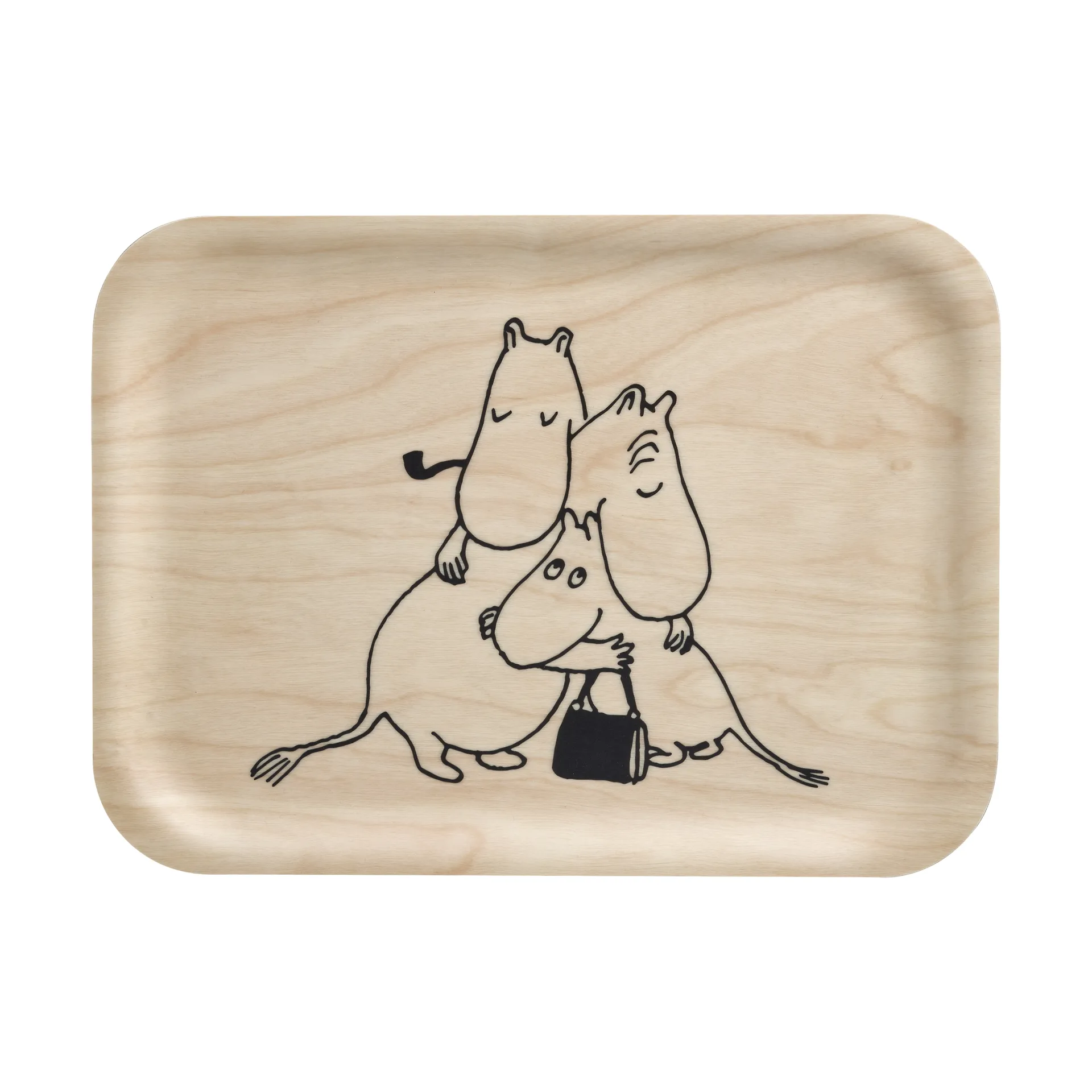 Plateau Mumin 80, 20x27 cm, Bouleau Muurla