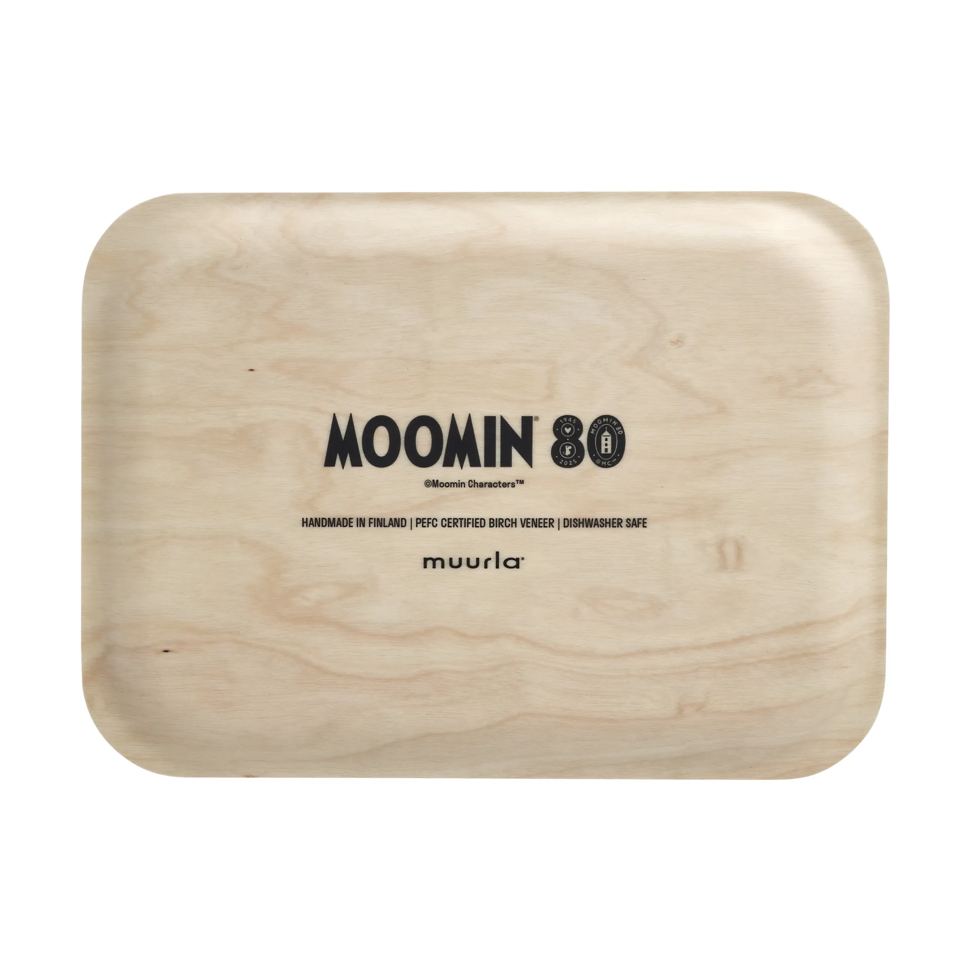 Plateau Mumin 80, 20x27 cm, Bouleau Muurla