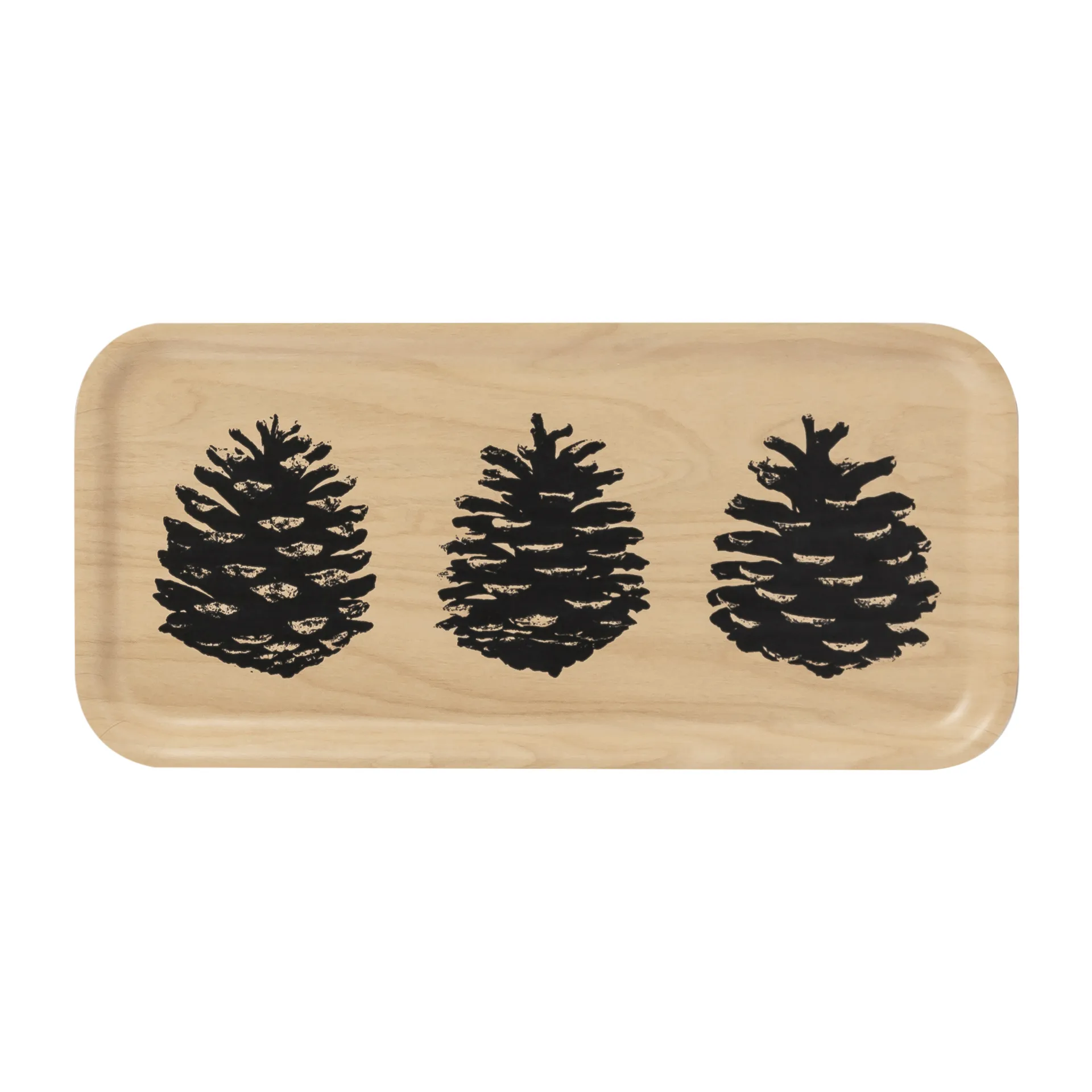 Plateau Nordic The Pine Cone 13x27 cm, Nature-noir Muurla