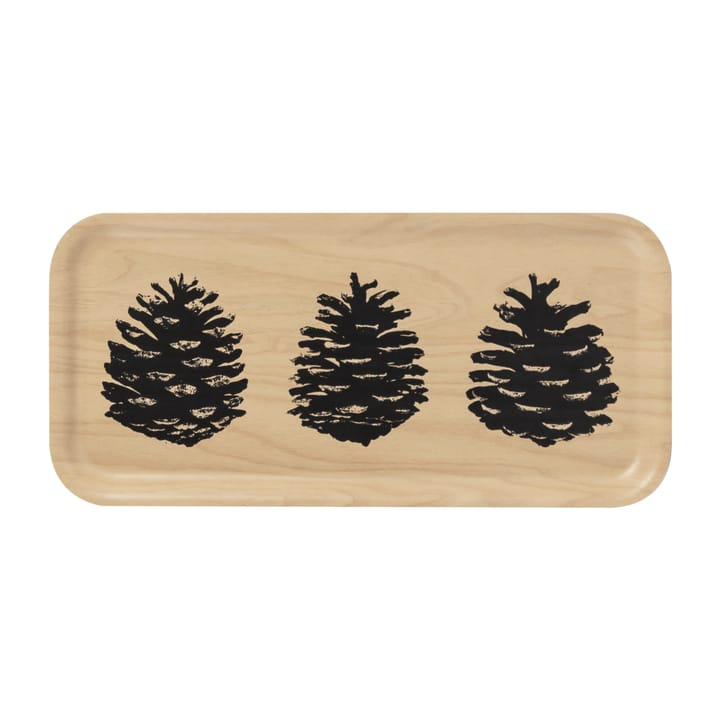 Plateau Nordic The Pine Cone 13x27 cm - Nature-noir - Muurla