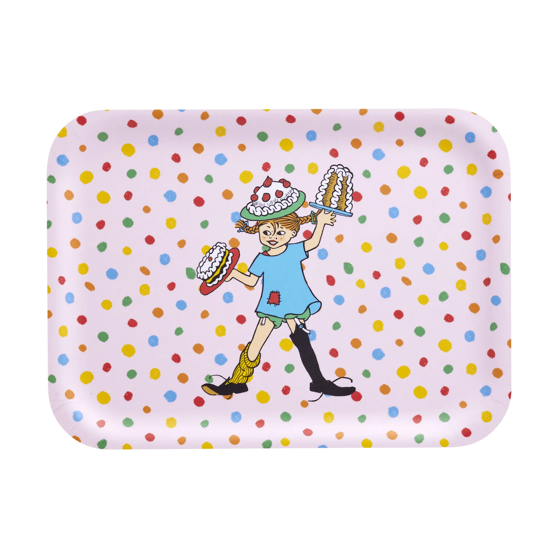 Plateau Pippi 20x27 cm, Anniversaire Muurla