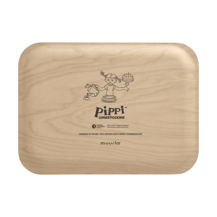 Plateau Pippi 20x27 cm, Anniversaire Muurla