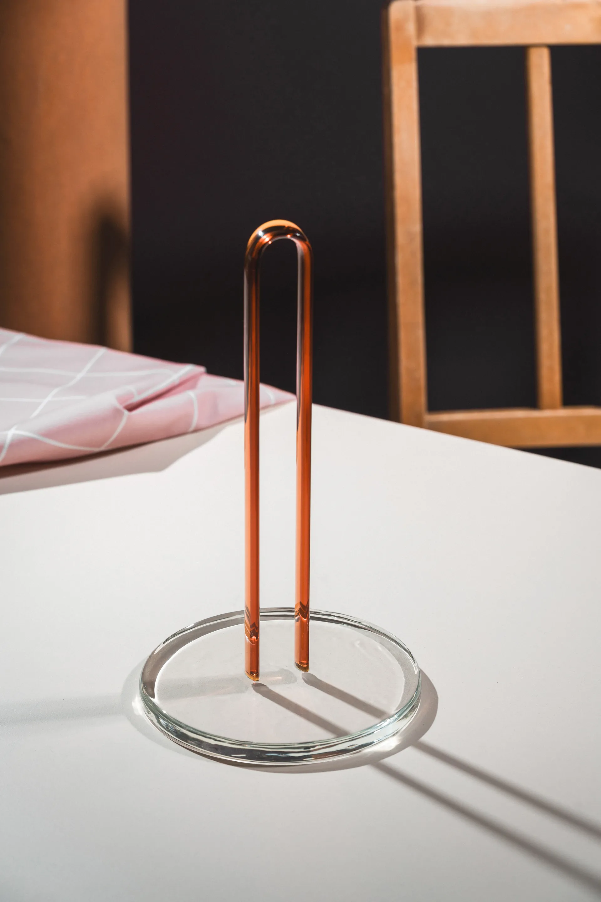 Porte-essuie-tout Loop 26 cm, Klar-amber Muurla