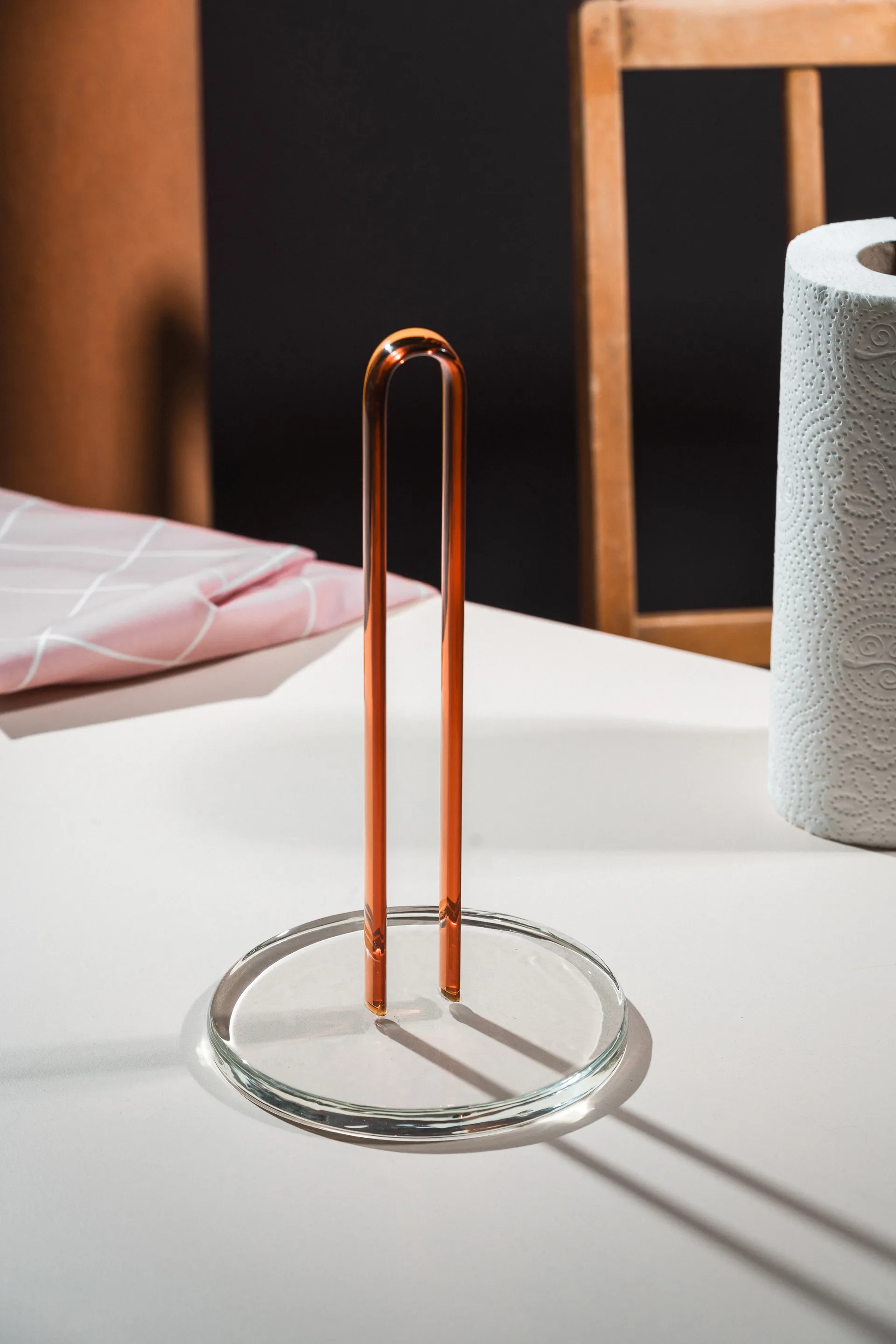 Porte-essuie-tout Loop 26 cm, Klar-amber Muurla