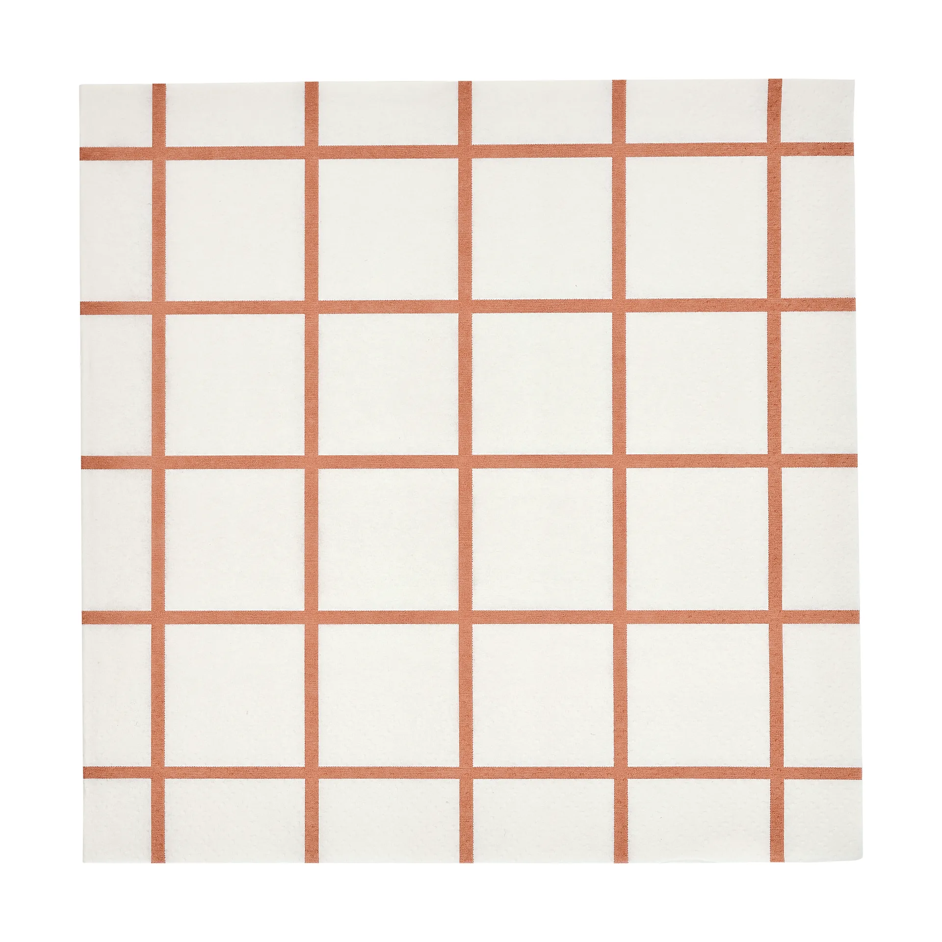 Serviette en papier Check & Stripes 33x33 cm 20 pièces, Beige Muurla