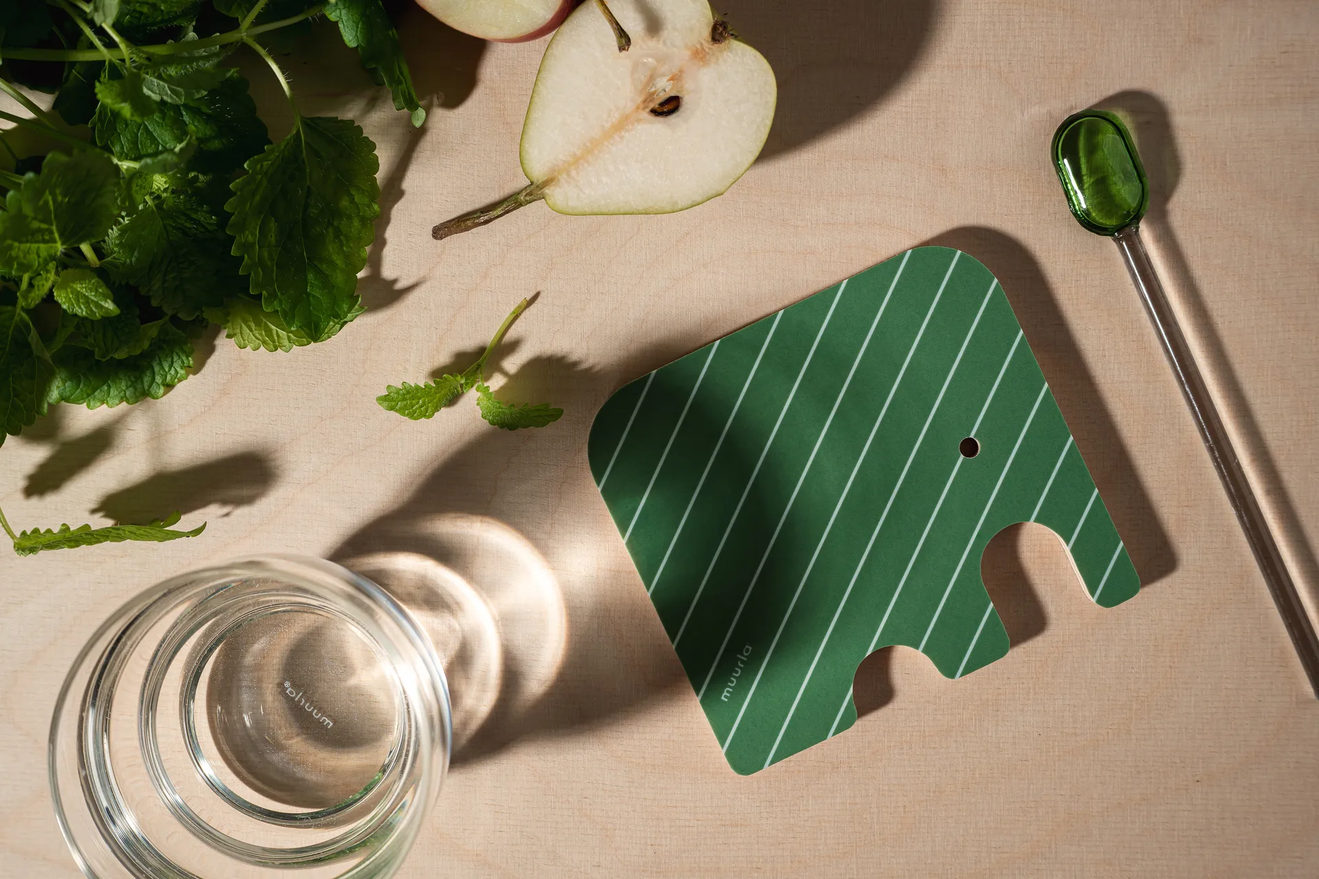 Sous-verre Elephant 11x10 cm, Green Muurla