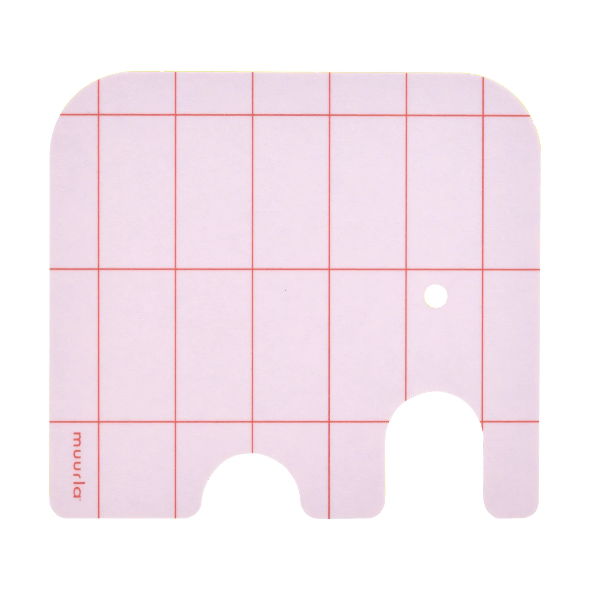 Sous-verre Elephant 11x10 cm, Pink Muurla