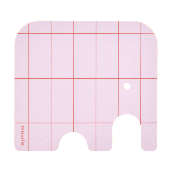 Sous-verre Elephant 11x10 cm - Pink - Muurla