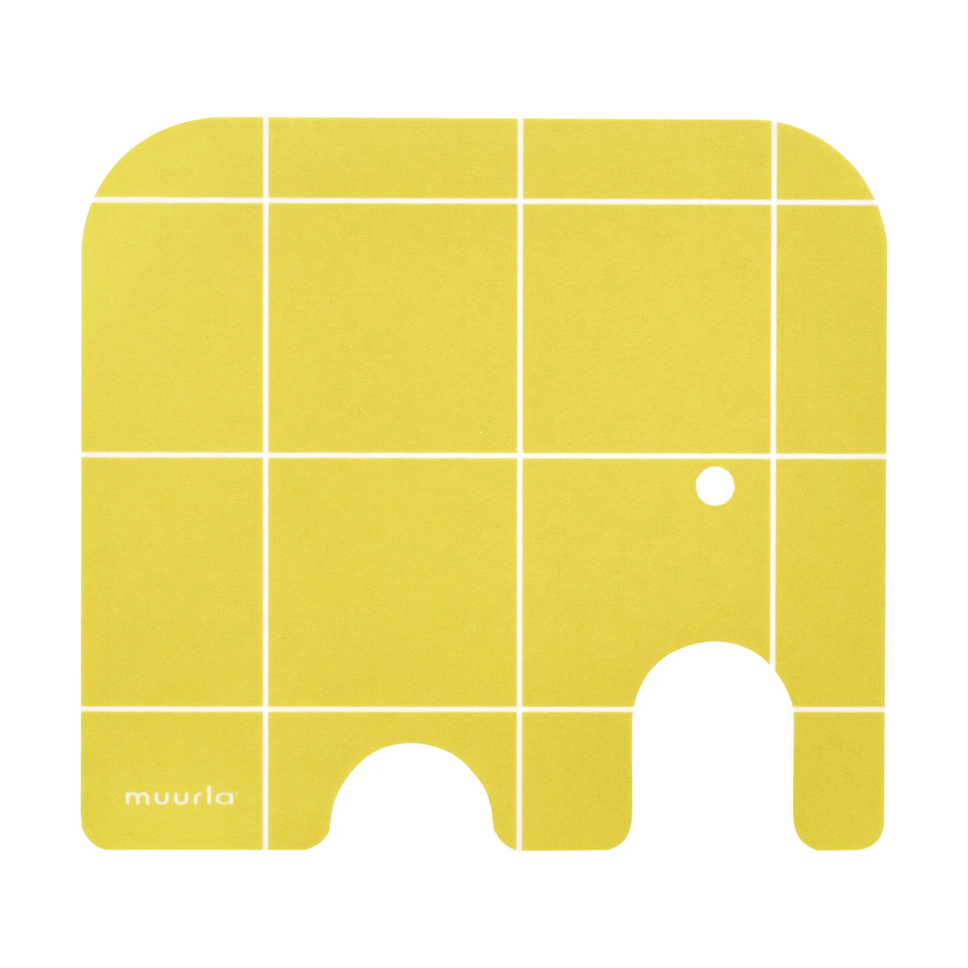 Sous-verre Elephant 11x10 cm, Yellow Muurla