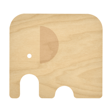 Sous-verre Elephant 11x10 cm - Yellow - Muurla