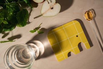 Sous-verre Elephant 11x10 cm - Yellow - Muurla
