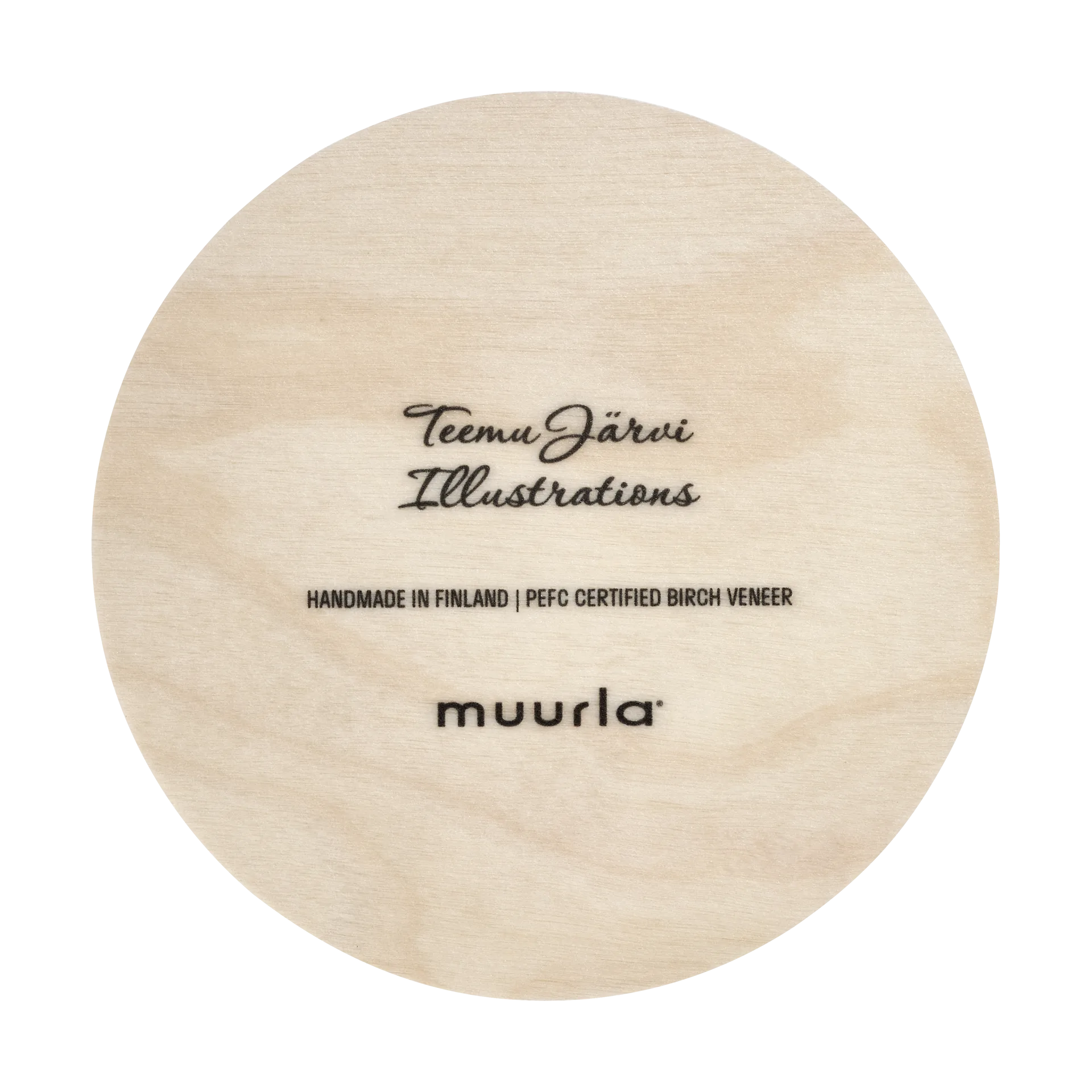 Sous-verre Teemu Järvi x Muurla Ø10 cm, Hérisson Muurla