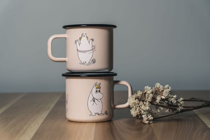 Taisse en émail Snorkmaiden Retro 37 cl, Beige Muurla
