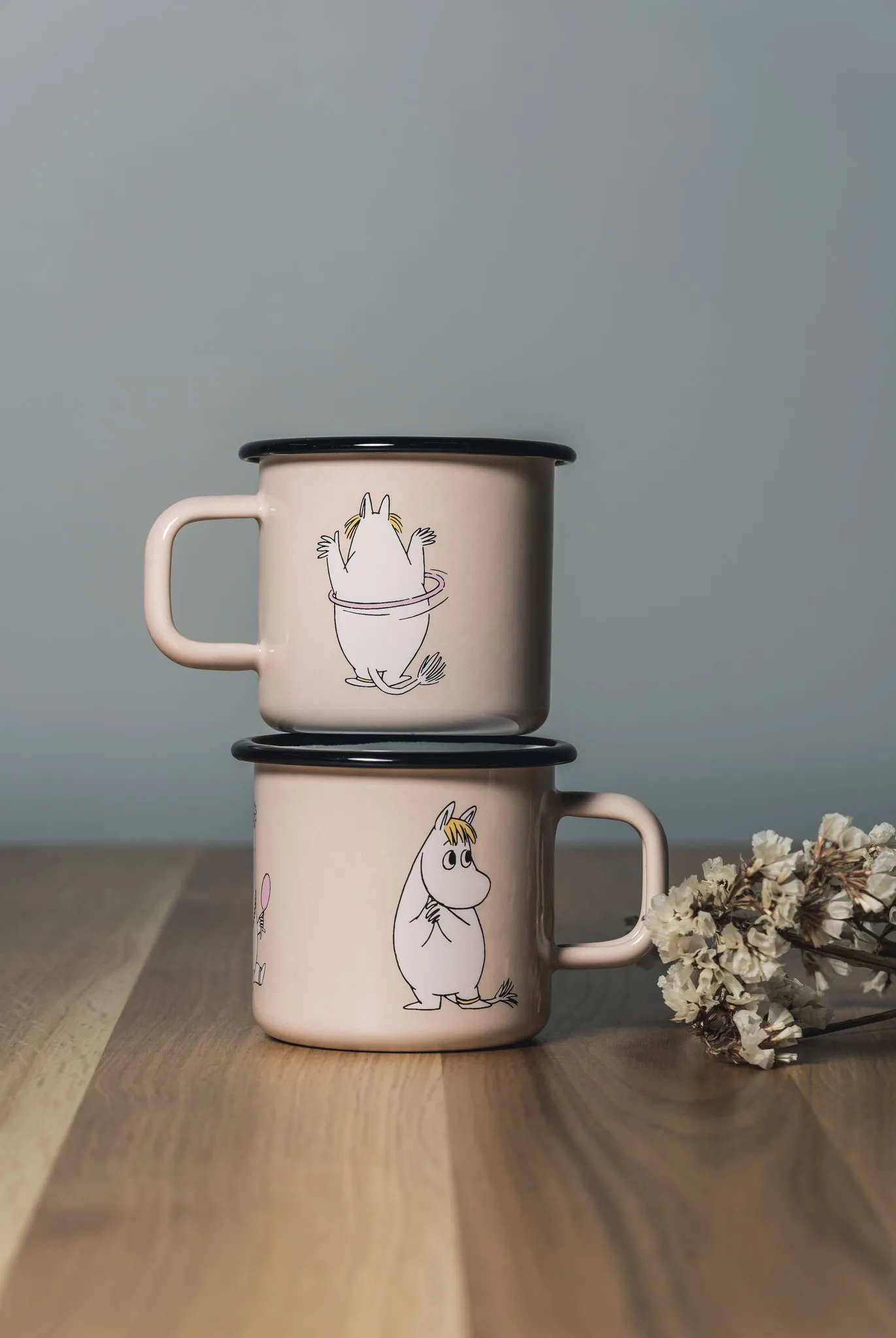 Taisse en émail Snorkmaiden Retro 37 cl, Beige Muurla