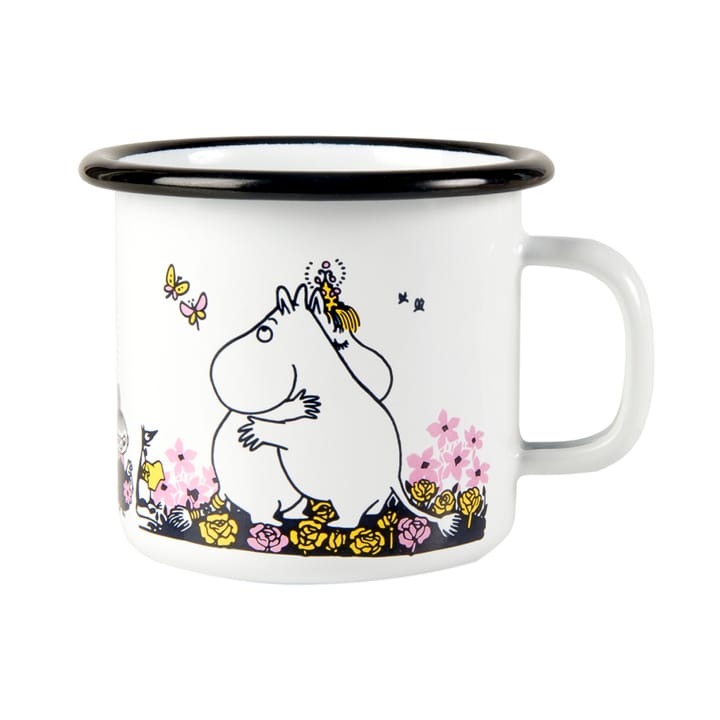 Tasse émail Moomin câlin 25 cl - Blanc - Muurla