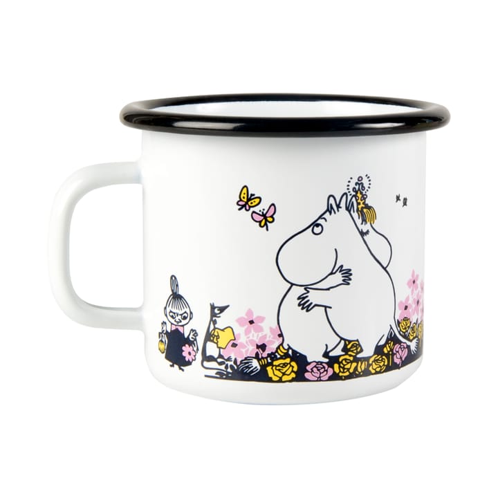 Tasse émail Moomin câlin 25 cl - Blanc - Muurla