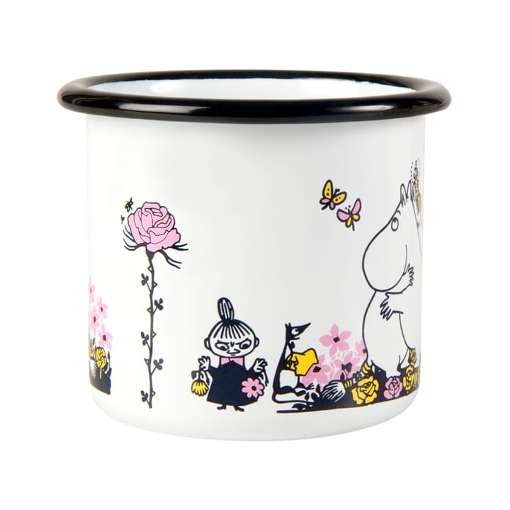 Tasse émail Moomin câlin 25 cl - Blanc - Muurla