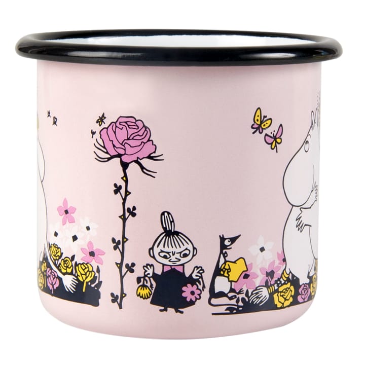 Tasse émail Moomin câlin 37 cl - Rose - Muurla