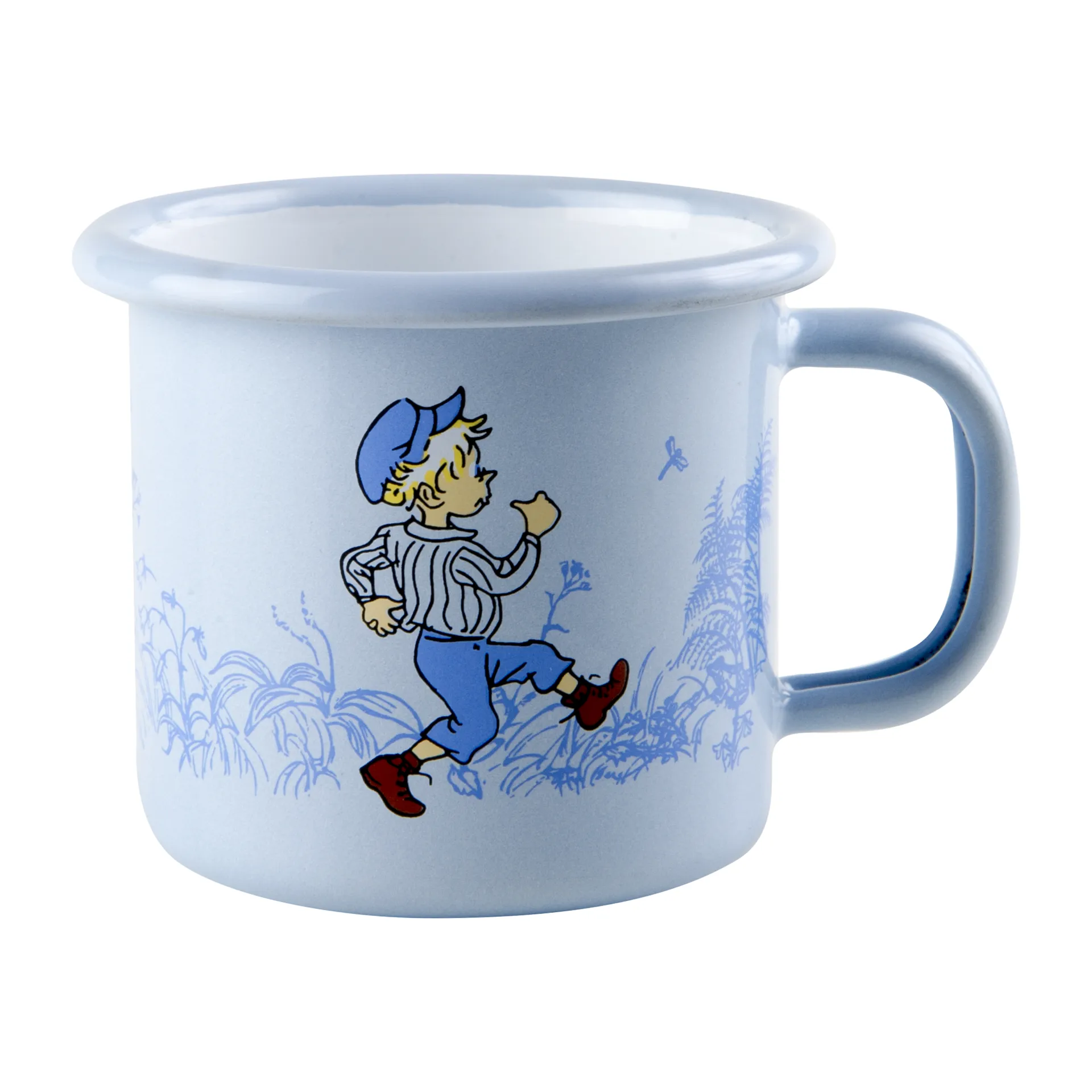 Tasse émaillée bleue Emil 1,5 dl, Bleu clair Muurla