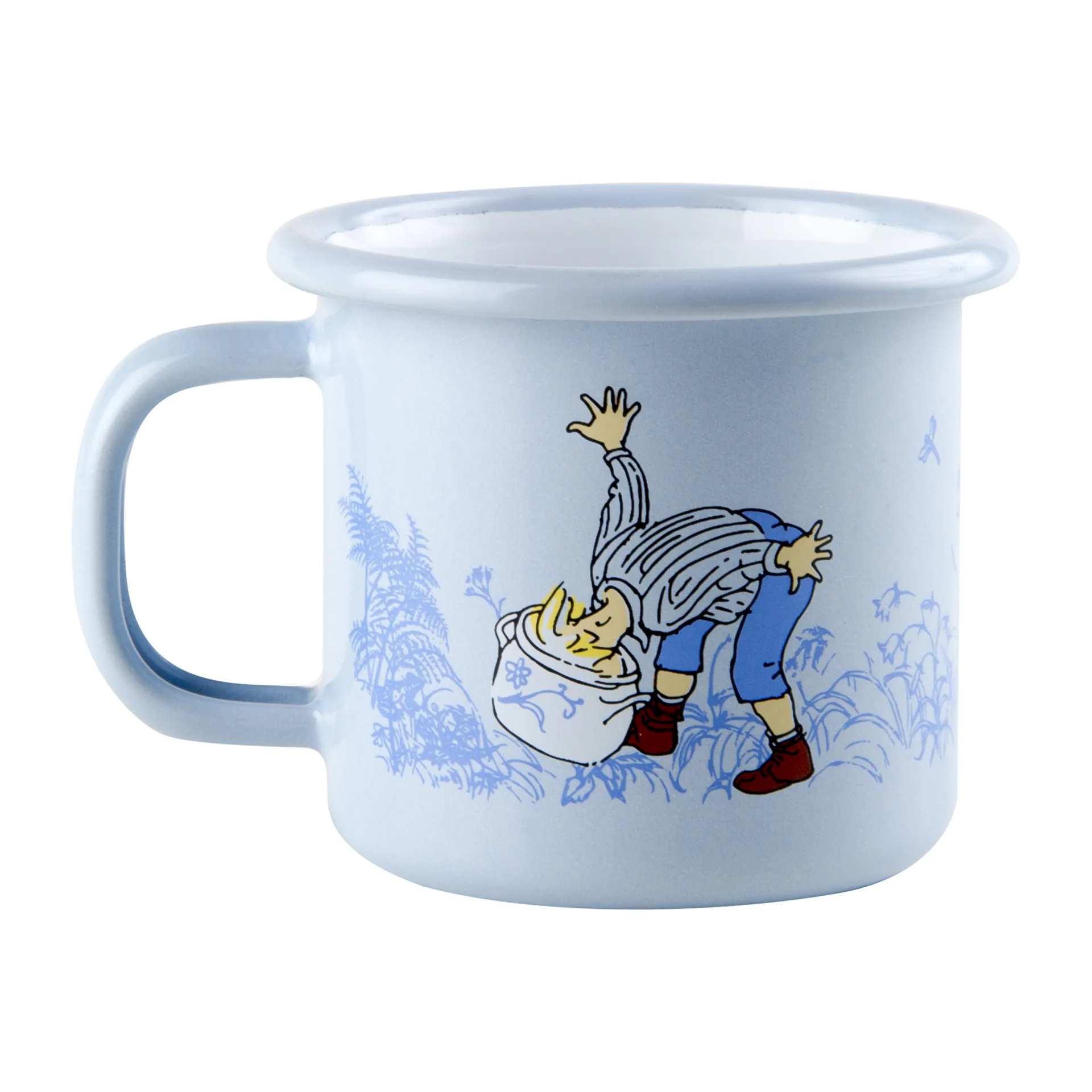 Tasse émaillée bleue Emil 1,5 dl, Bleu clair Muurla