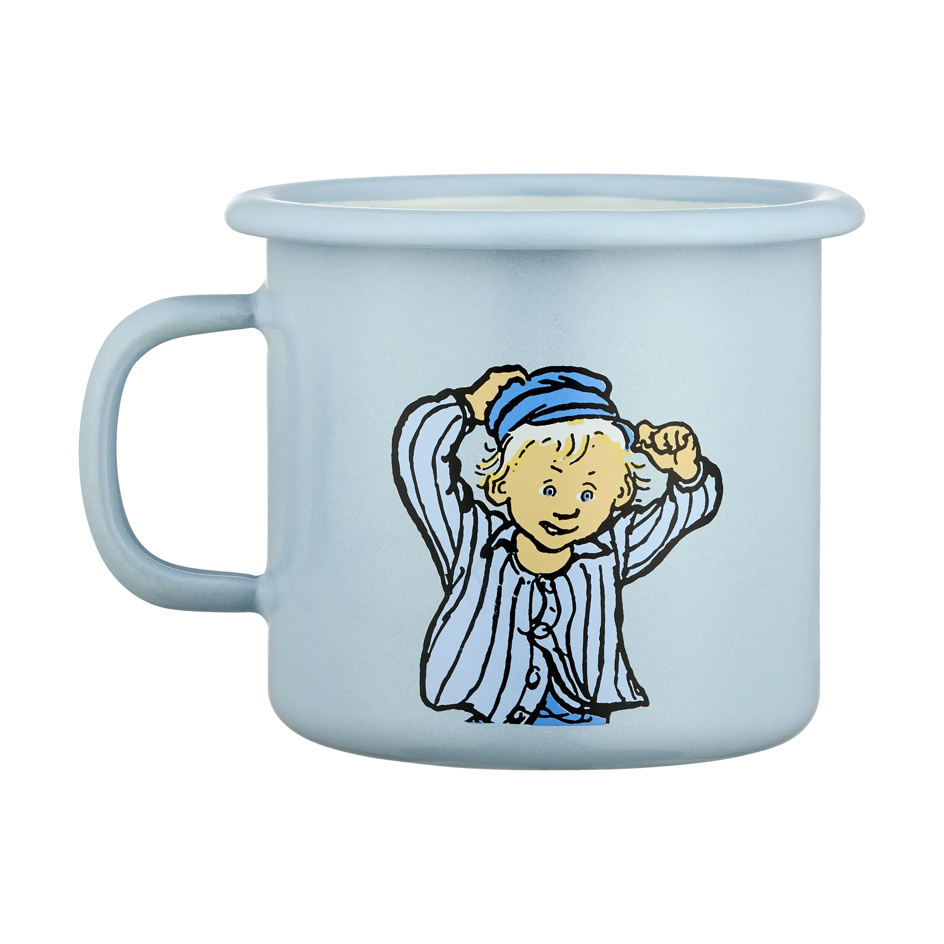 Tasse émaillée bleue Emil 2,5 dl, Emil Muurla