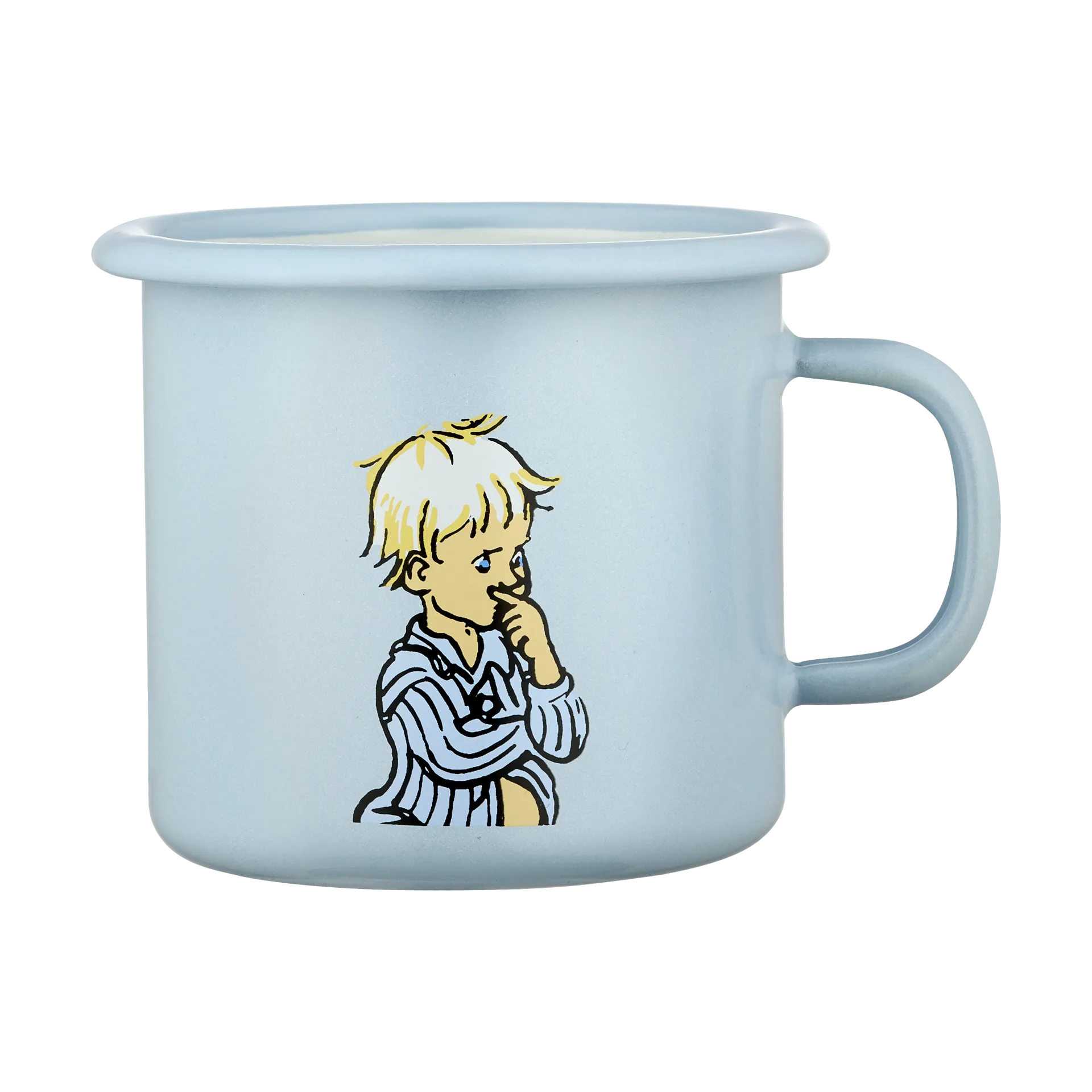 Tasse émaillée bleue Emil 2,5 dl, Emil Muurla