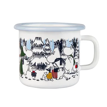 Tasse émaillée Forêt hivernale - 25 cl - Muurla