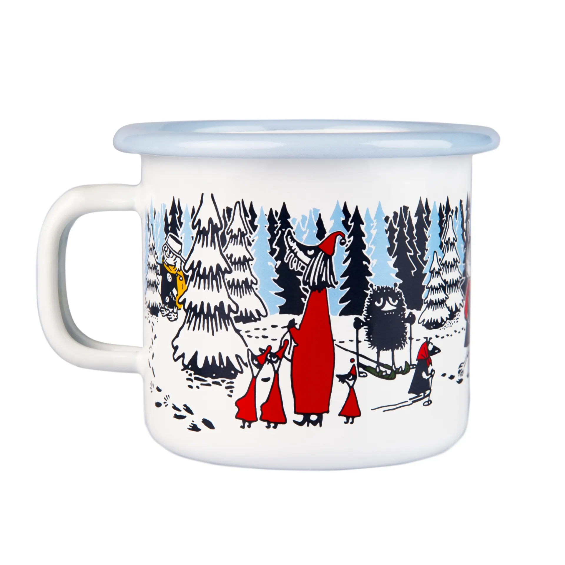 Tasse émaillée Forêt hivernale, 25 cl Muurla