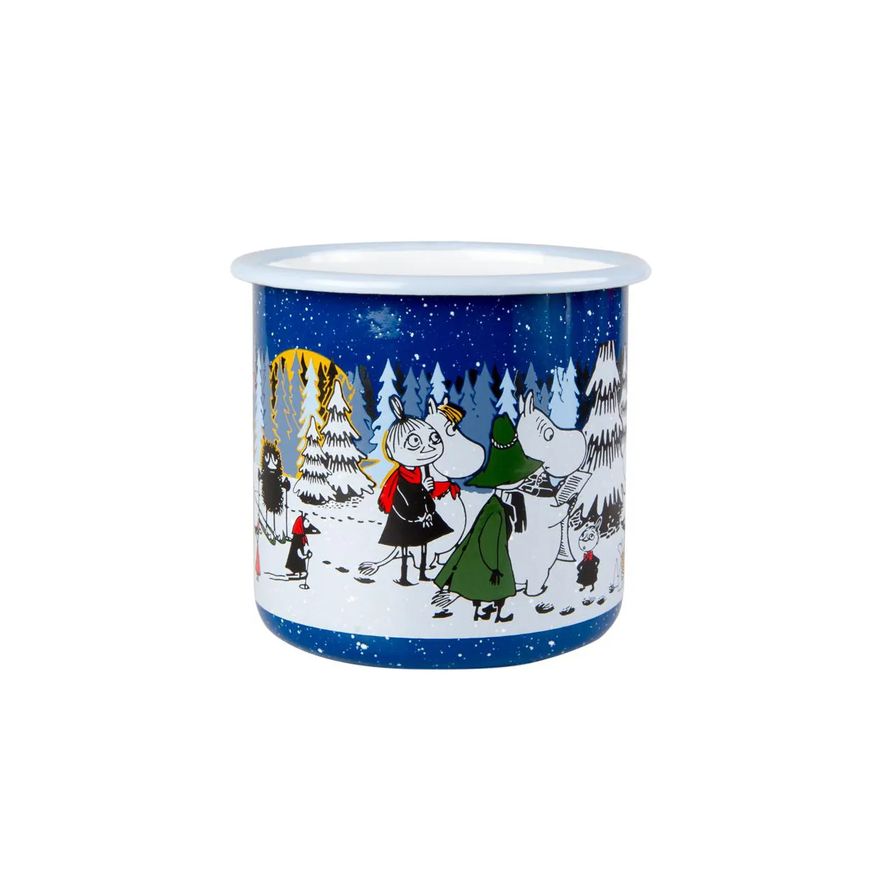 Tasse émaillée Forêt hivernale, 8 dl Muurla