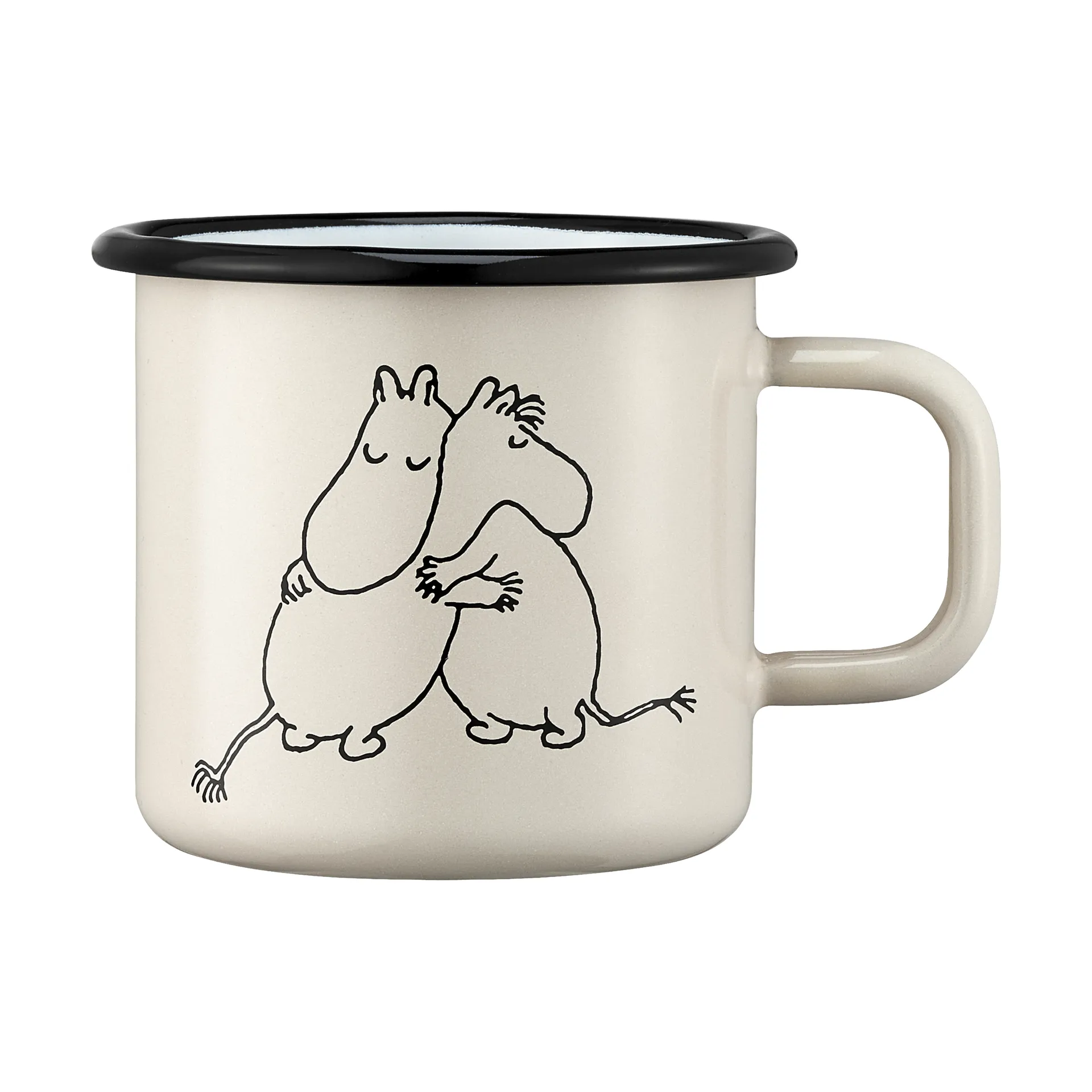 Tasse émaillée Mumin 80 37 cl, Blanc Muurla