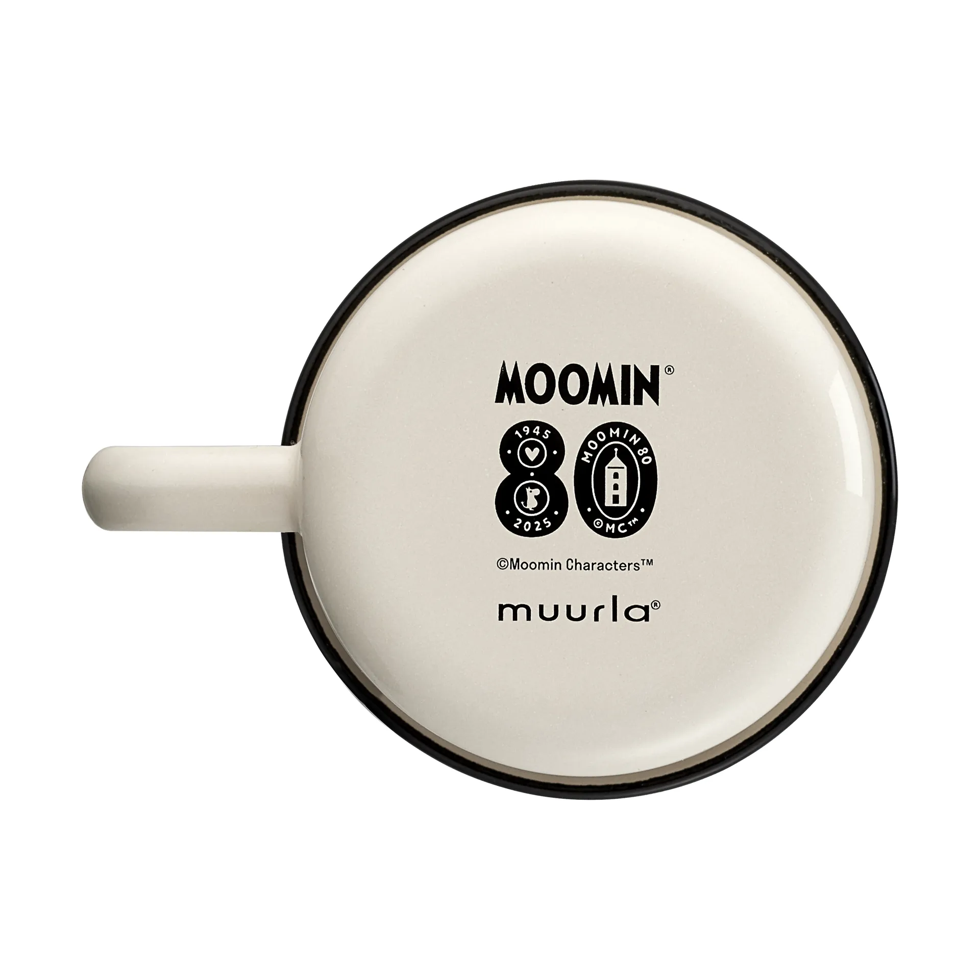 Tasse émaillée Mumin 80 37 cl, Blanc Muurla